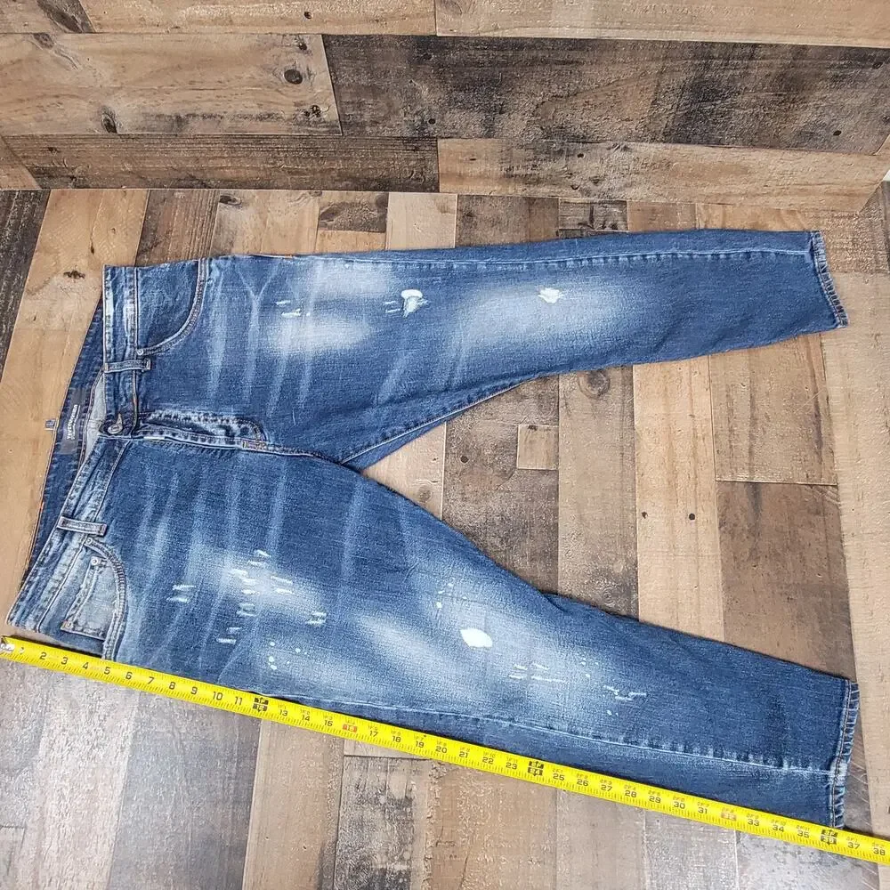 Takeshy Kurosawa Designer‎ Golden Edition Button Fly Blue Jeans 38/52 Italy Made - Picture 13 of 16